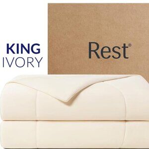 REST® Evercool® Cooling Comforter, King/Cali King, Hot Sleepers Blanket  IVORY